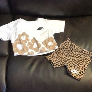 Nike White and Brown Accessories Set